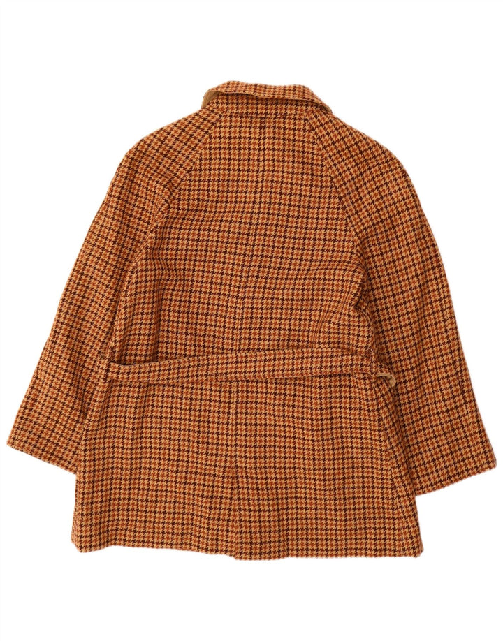 BALLARINI Γυναικείο αναστρέψιμο πανωφόρι UK 10 Small Brown Houndstooth