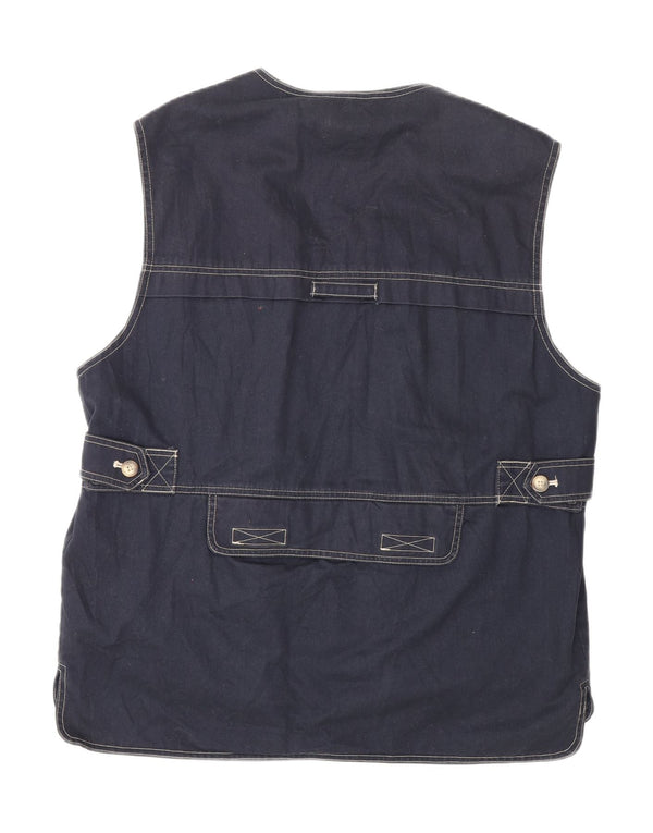 Dolomite Mens Utility Gilet UK 40 Large Navy Blue Cotton