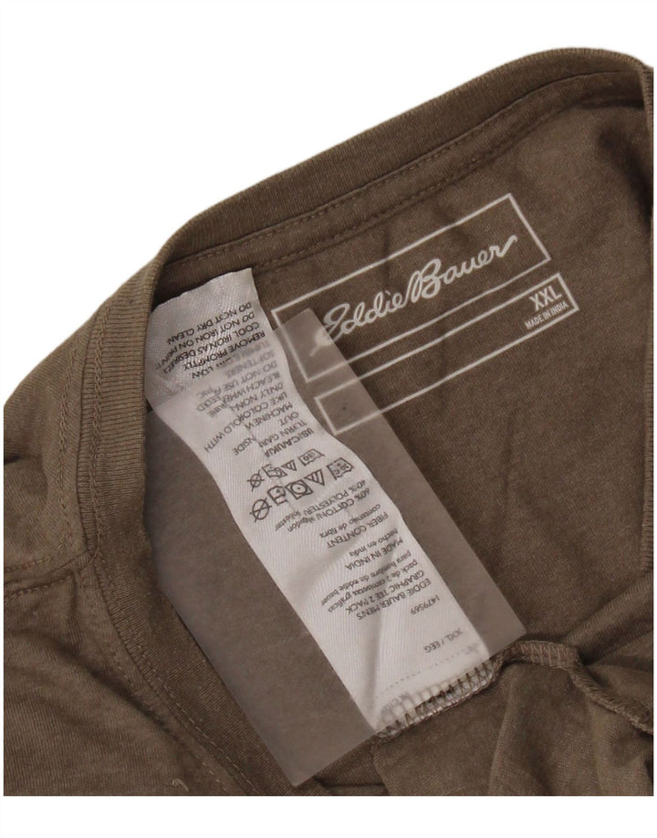 EDDIE BAUER Ανδρικό T-Shirt Top 2XL Γκρι βαμβακερό