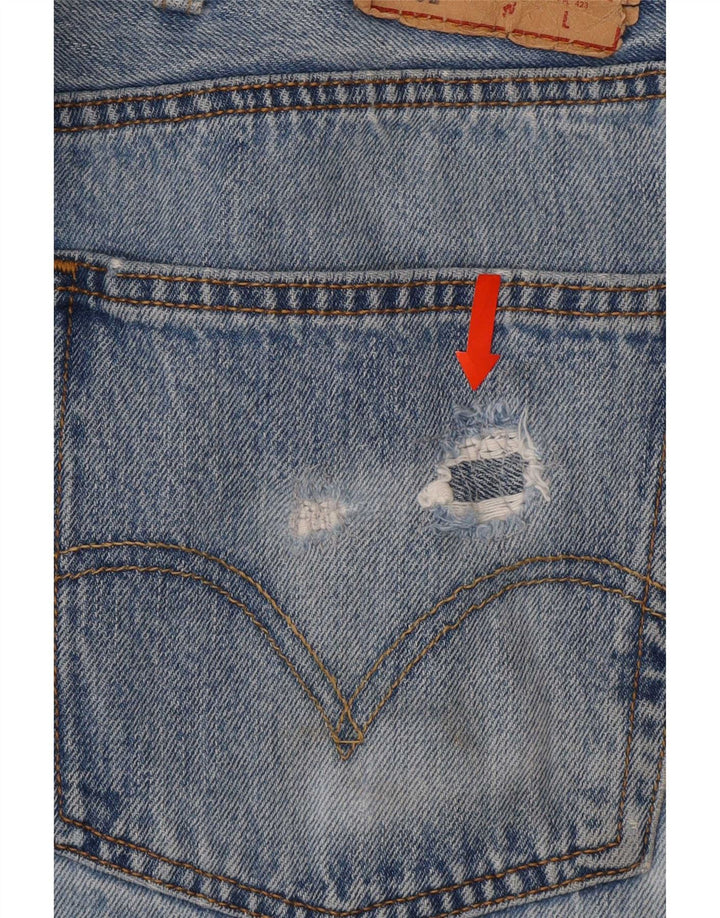 Levi's Mens 501 Straight Jeans W46 L27 Μπλε Βαμβακερό