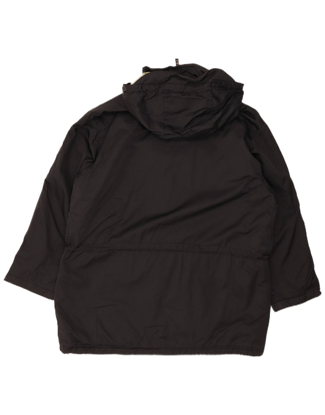 EDDIE BAUER Γυναικείο παλτό με κουκούλα αντιανεμικό UK 16 μεγάλο μαύρο