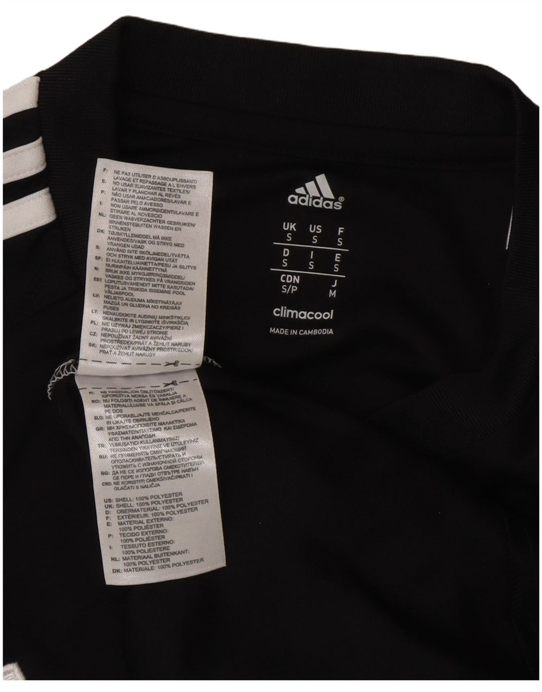 Ανδρικό γραφικό T-shirt Durham Adidas Top Small Black Colourblock Πολυεστέρας