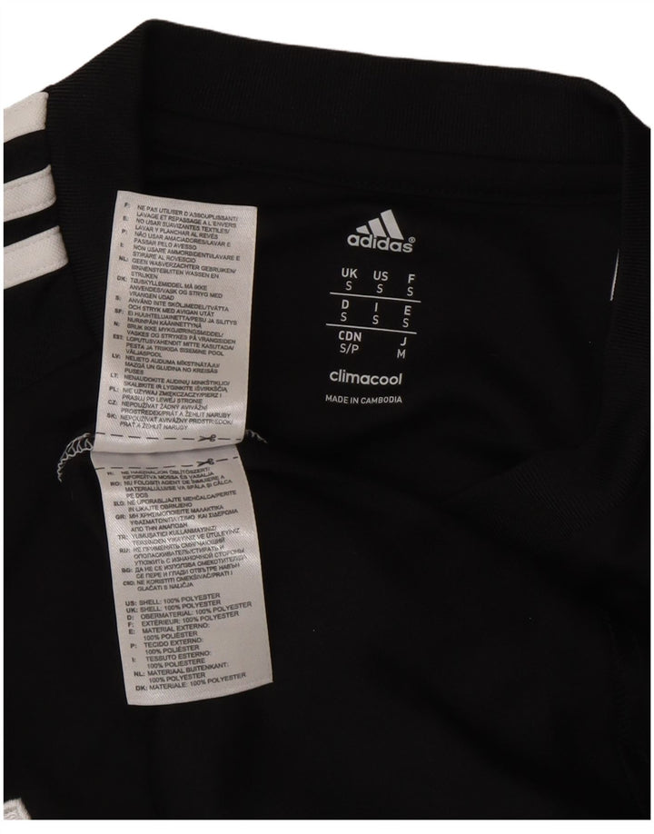 Ανδρικό γραφικό T-shirt Durham Adidas Top Small Black Colourblock Πολυεστέρας