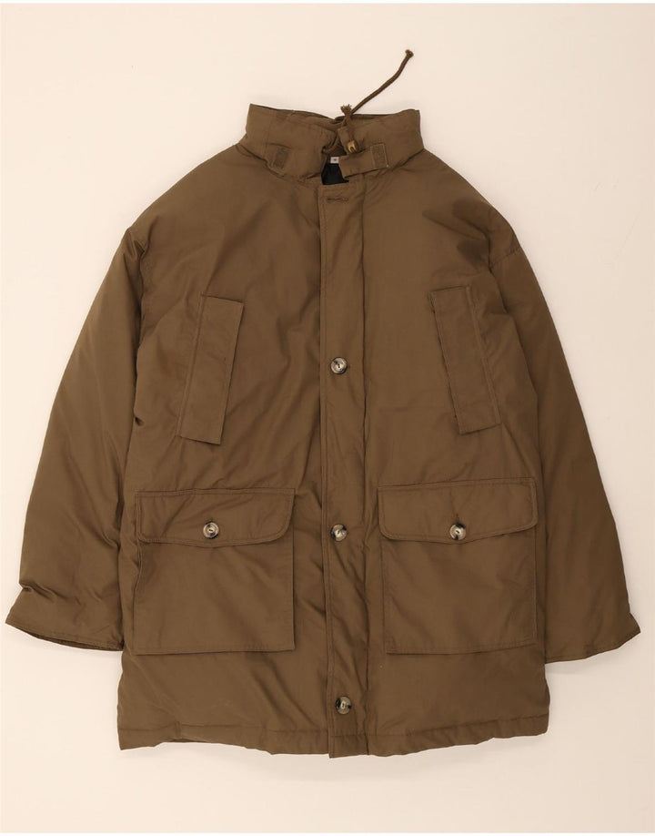 BRUGI Mens Windbreaker Coat IT 50 Large Brown Polyester Vintage Brugi and Second-Hand Brugi from Messina Hembry 