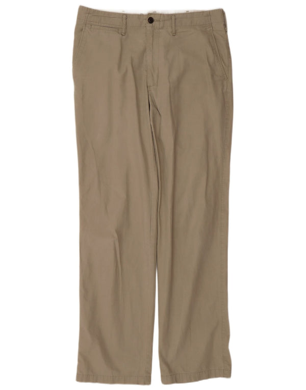 DOCKERS Ανδρικό ίσιο παντελόνι Chino W32 L34 Beige Cotton Classic