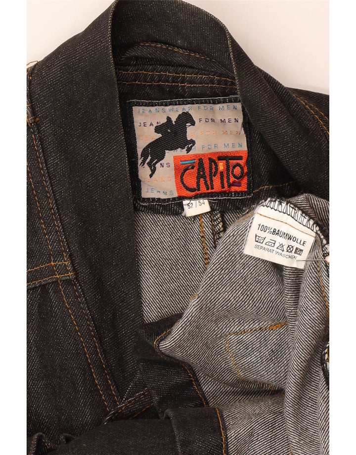 VINTAGE Ανδρικό Τζιν Gilet IT 52 XL Γκρι Βαμβακερό