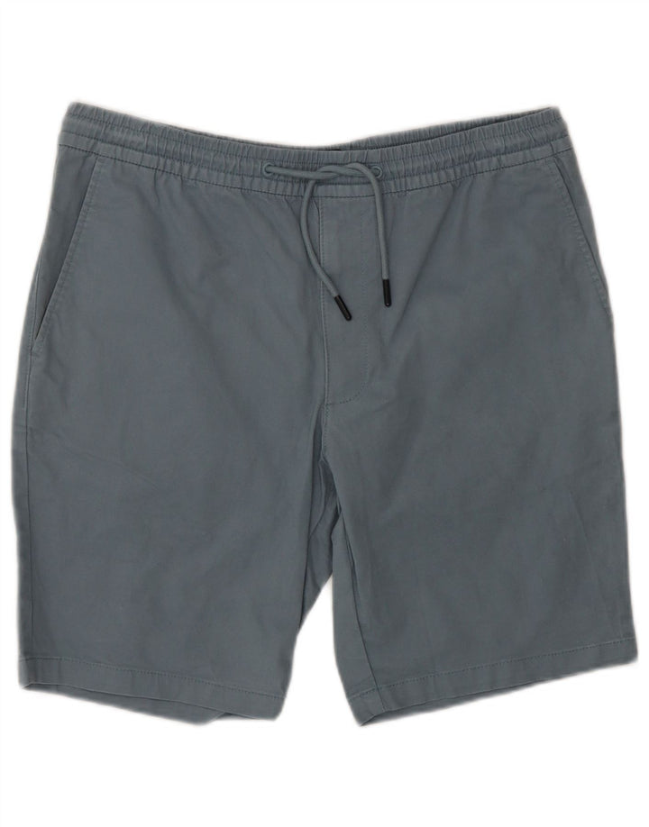 Ανδρικό σορτς Chino Marks & Spencer W34 μεγάλο μπλε βαμβακερό