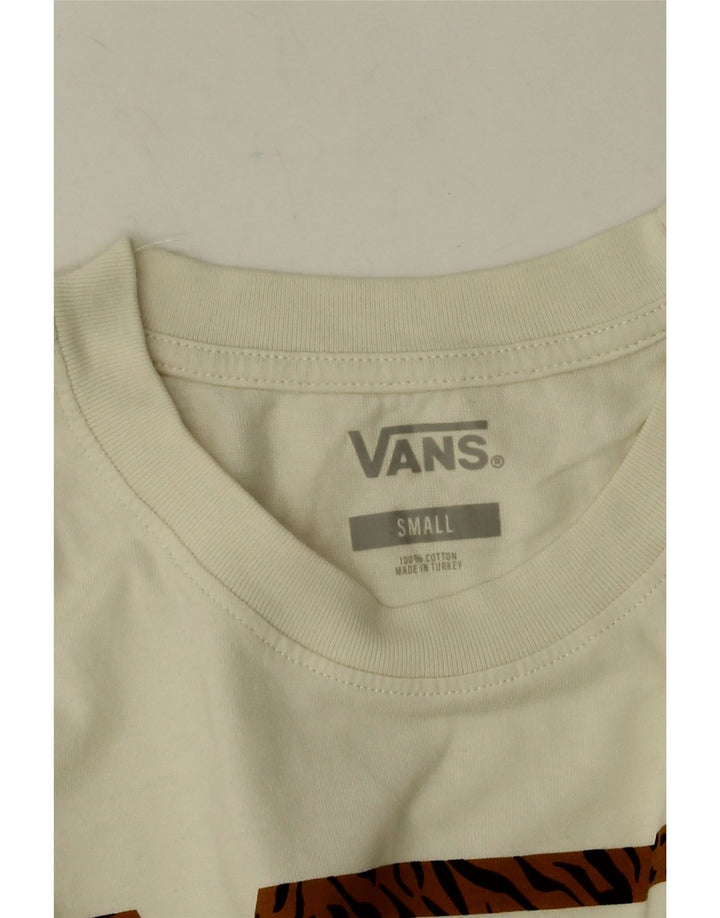 Ανδρικό Vans Graphic Top Μακρυμάνικο Μικρό σε Λευκό Βαμβακερό