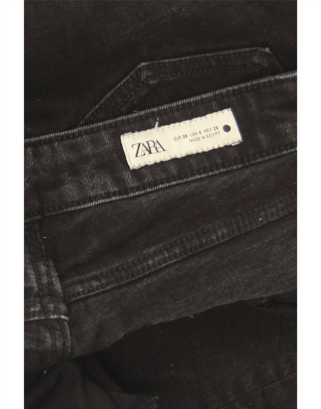 Zara Γυναικείο ίσιο τζιν EU 38 Small W28 L27 Μαύρο