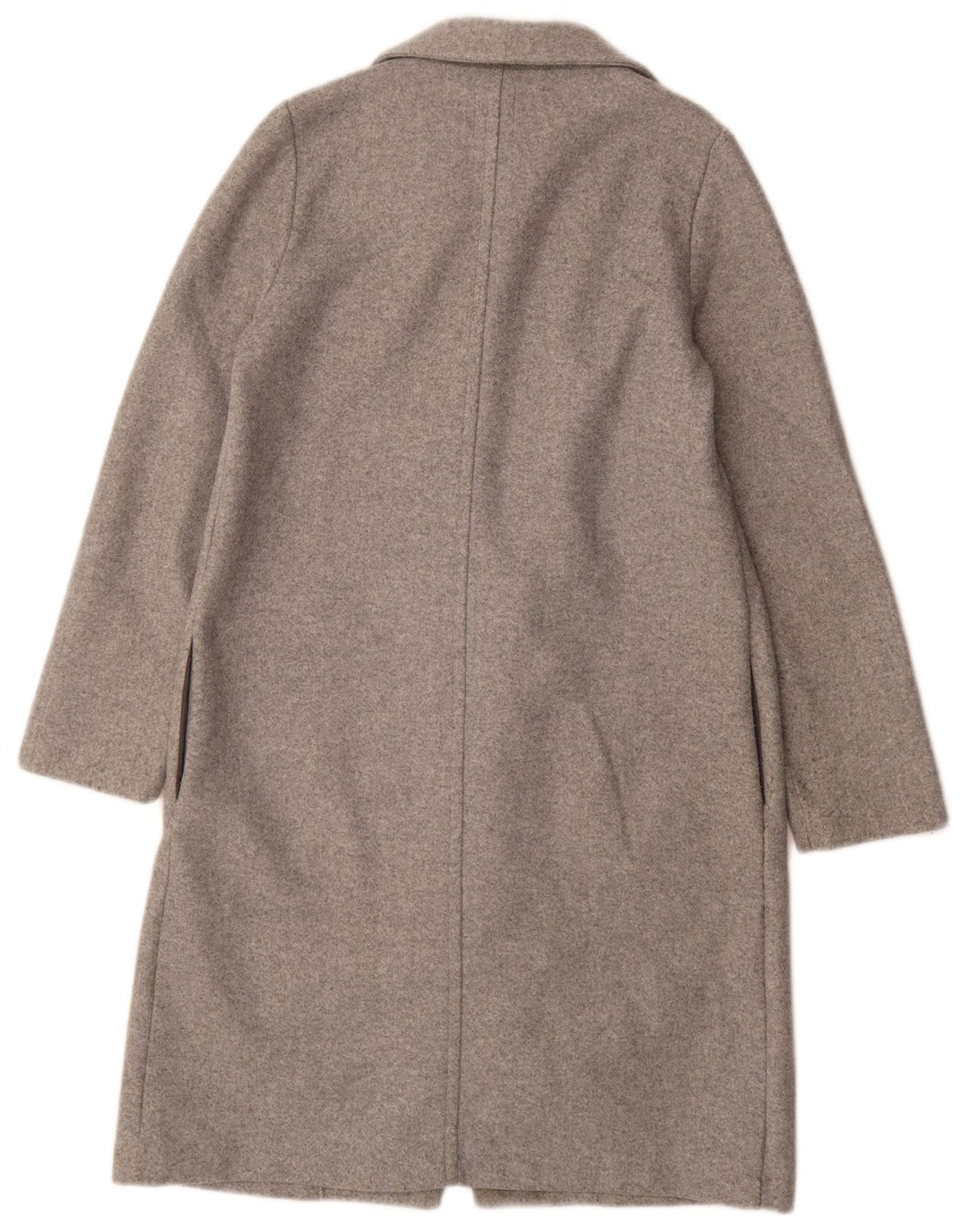 Zara Γυναικείο Ανοιχτό Παλτό UK 10 Small Grey Polyester