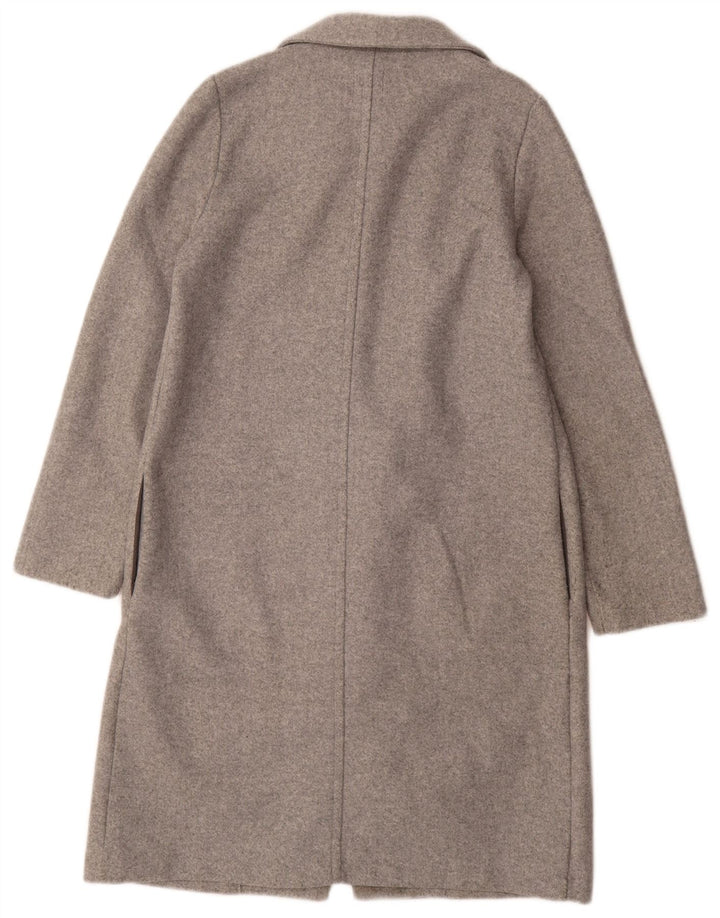 Zara Γυναικείο Ανοιχτό Παλτό UK 10 Small Grey Polyester