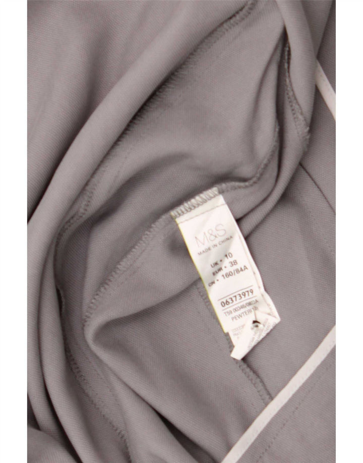 Marks & Spencer Γυναικείο Open Blazer Jacket UK 10 Small Grey Lyocell