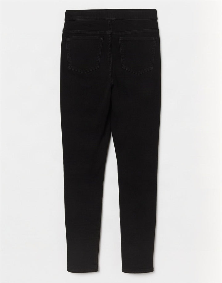 Marks & Spencer Γυναικεία Jegging Τζιν UK 12 Medium W30 L29 Μαύρο βαμβακερό