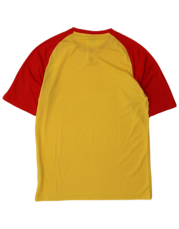Ανδρικό T-Shirt Umbro Top XL Yellow Colourblock Πολυεστέρας