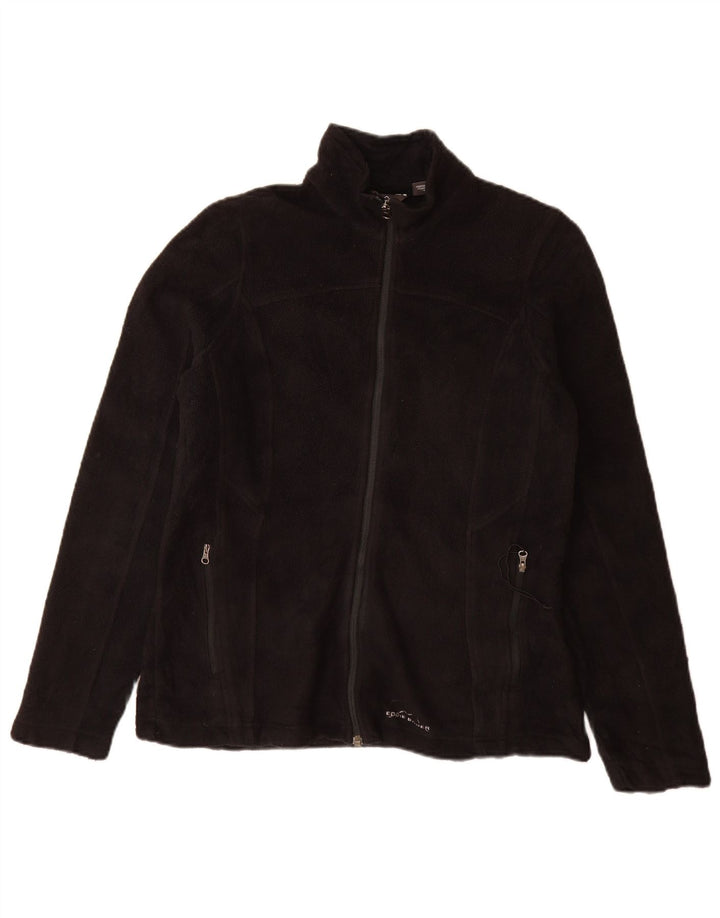 Eddie Bauer Γυναικείο Fleece Jacket UK 12 Medium Black Polyester