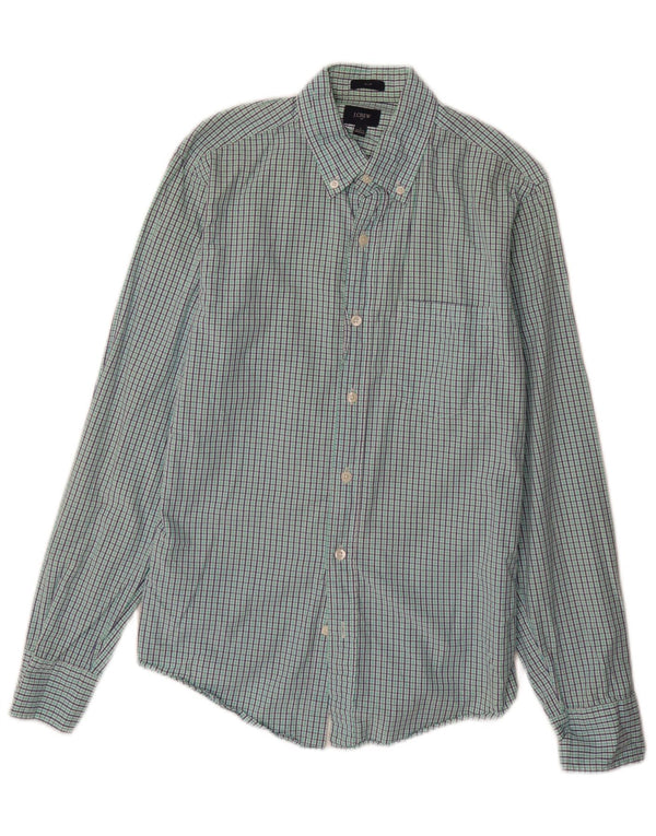 J. CREW Ανδρικό Slim πουκάμισο Small Green Check Cotton