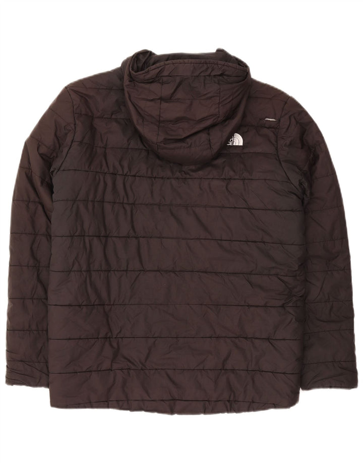 THE NORTH FACE Μπουφάν με κουκούλα για αγόρια 11-12 ετών μαύρο