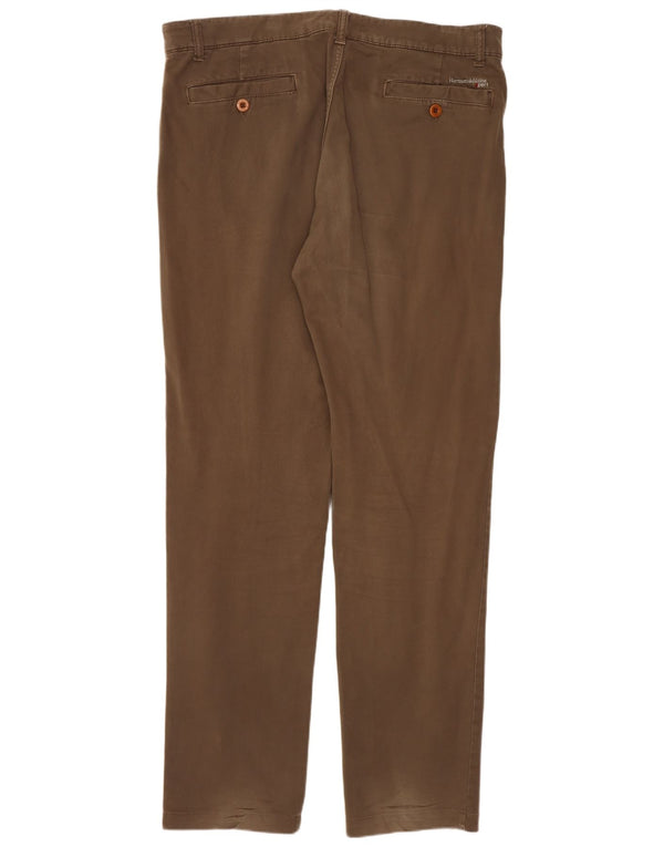 Harmont & Blaine Mens Slim Chino Παντελόνι IT 50 Large W36 L32 Brown Cotton