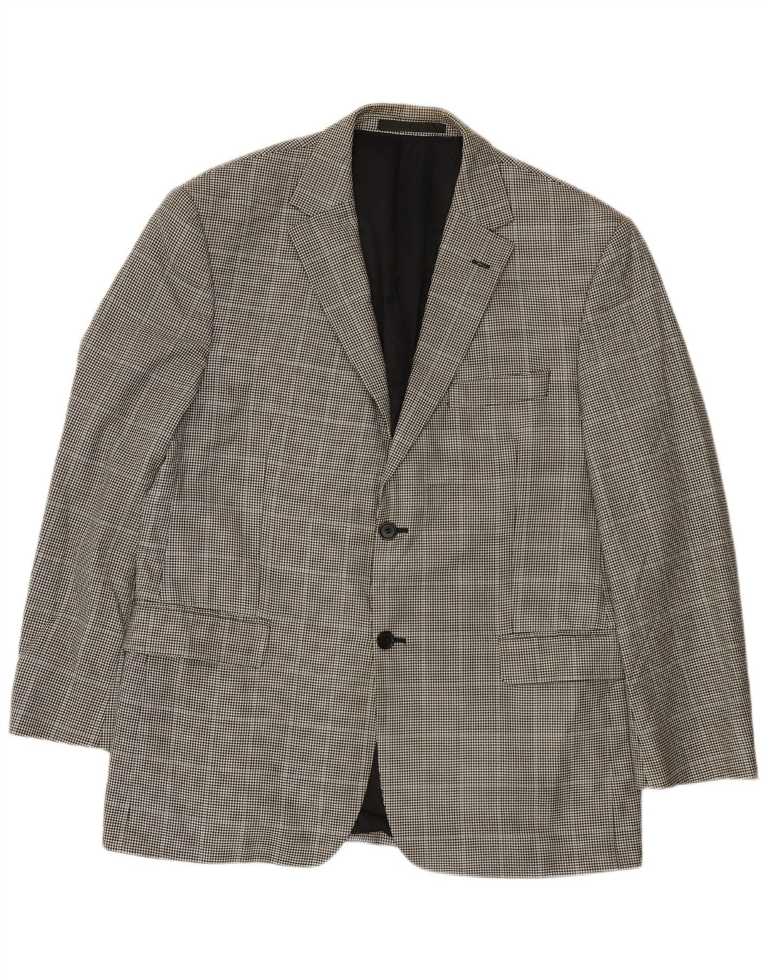Marks & Spencer Ανδρικό σακάκι σακάκι με 2 κουμπιά UK 42 Large Black Houndstooth
