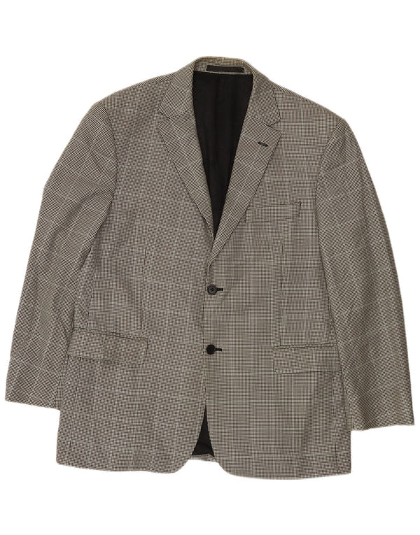 Marks & Spencer Ανδρικό σακάκι σακάκι με 2 κουμπιά UK 42 Large Black Houndstooth
