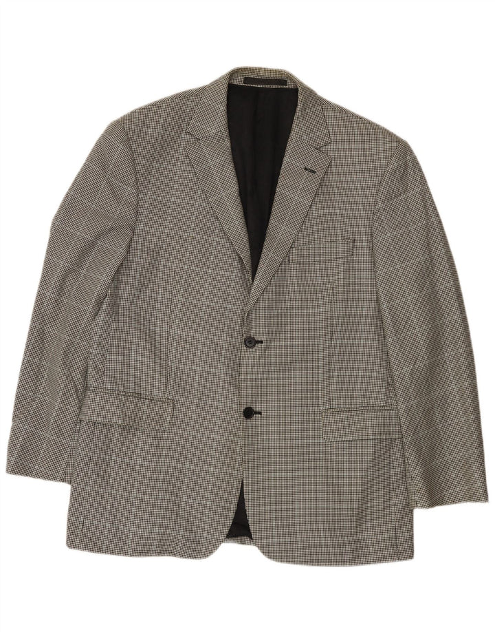 Marks & Spencer Ανδρικό σακάκι σακάκι με 2 κουμπιά UK 42 Large Black Houndstooth