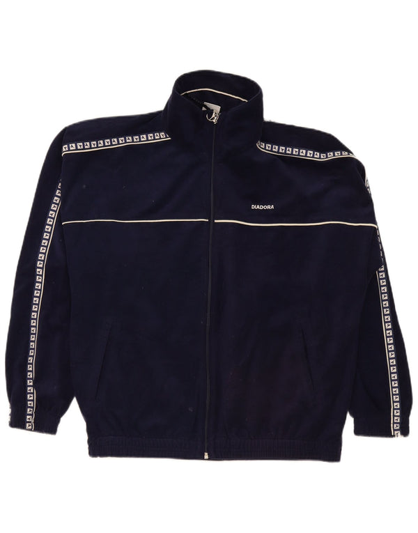 Ανδρική αθλητική φόρμα Diadora Graphic Velor Top Jacket UK 38 Medium Navy Blue