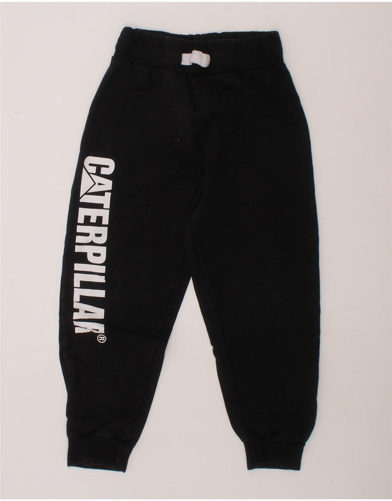 CATERPILLAR Boys Graphic Tracksuit Trousers Joggers 4-5 Years  Black Vintage Caterpillar and Second-Hand Caterpillar from Messina Hembry 