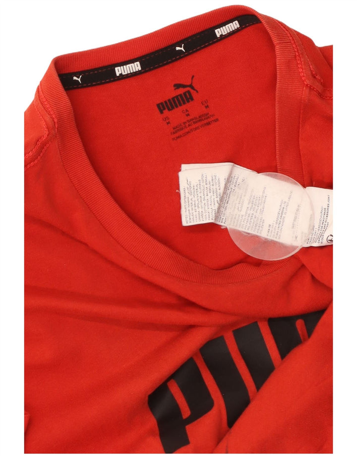 Ανδρικό γραφικό T-Shirt PUMA Top Μεσαίο κόκκινο βαμβακερό