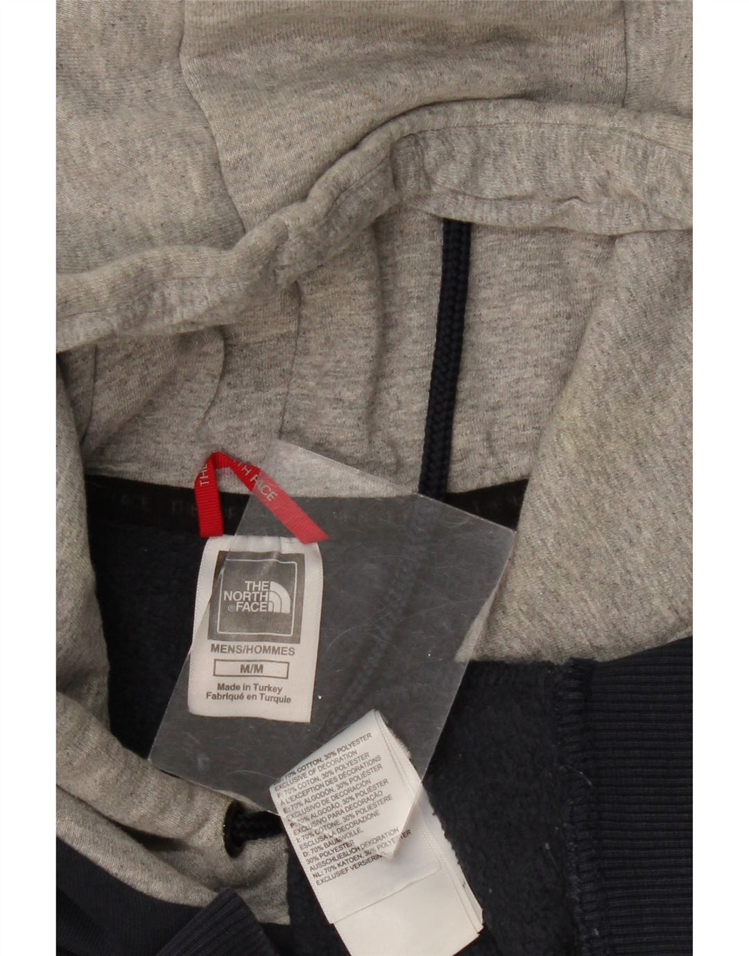 THE NORTH FACE Ανδρικό μπλουζάκι με κουκούλα, μεσαίο μπλε ναυτικό, βαμβακερό