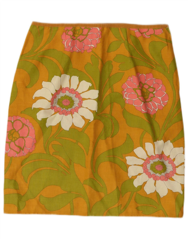 Vintage Γυναικεία Pencil Φούστα W28 Μεσαία Πολύχρωμη Floral
