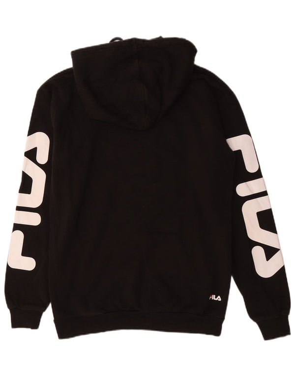 Ανδρικό γραφικό κουκούλα Fila Jumper XS Μαύρο βαμβακερό
