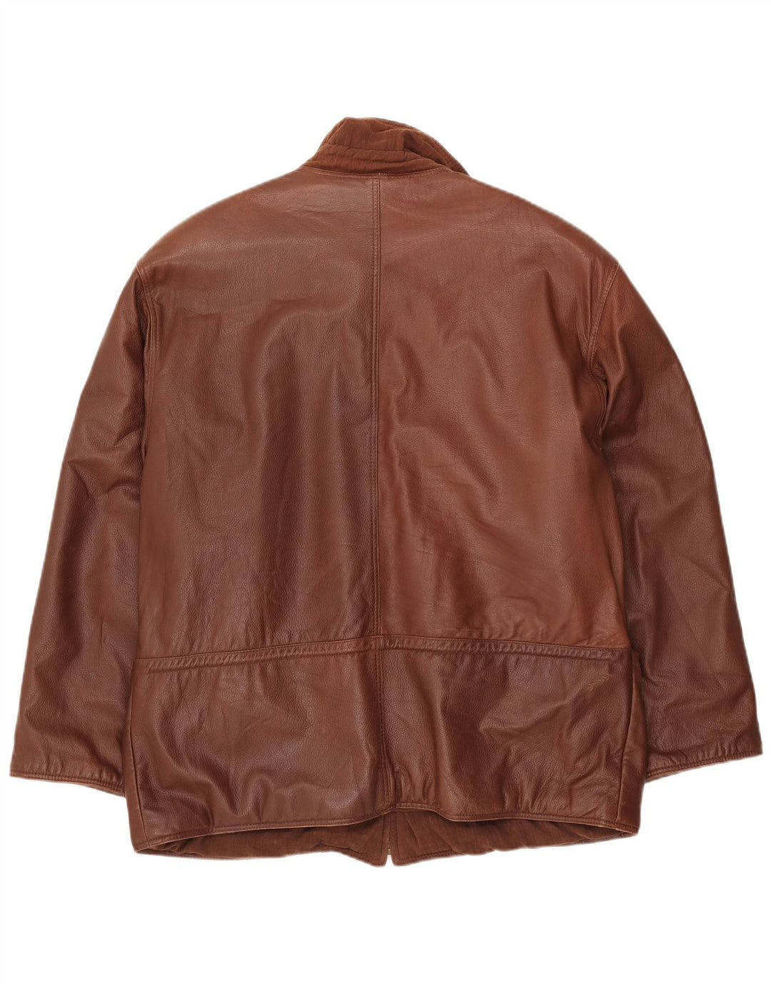 VINTAGE Ανδρικό Δερμάτινο Μπουφάν UK 42 XL Καφέ Δερμάτινο