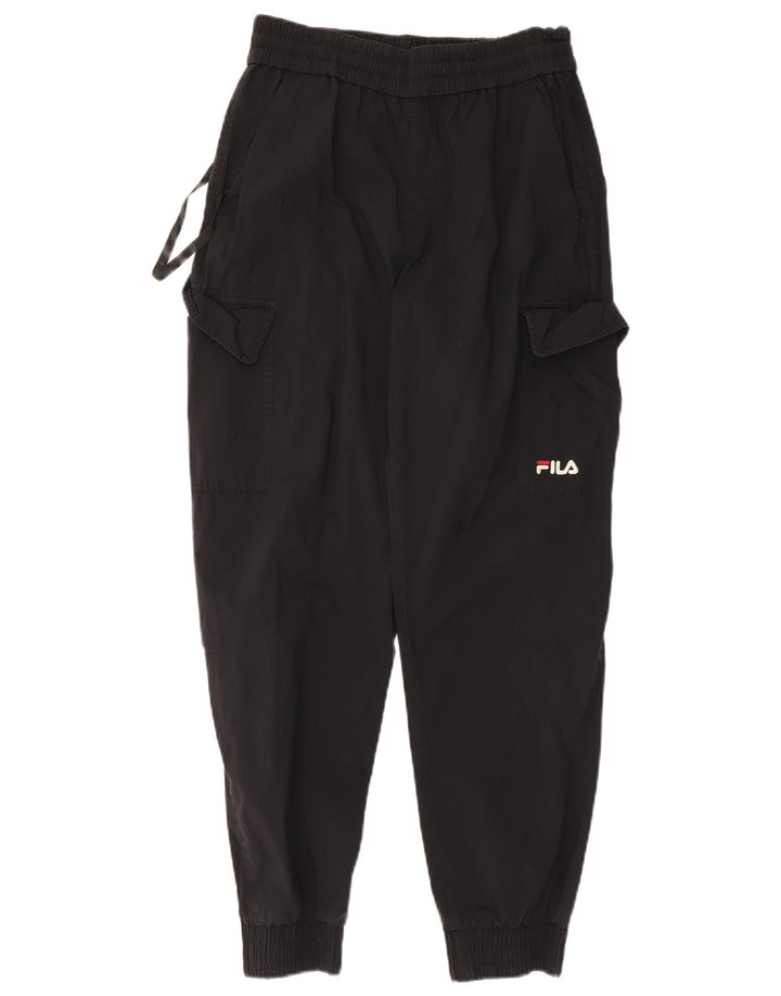 Fila Ανδρική φόρμα Cargo Παντελόνι Joggers Μεσαίο Μαύρο Βαμβακερό