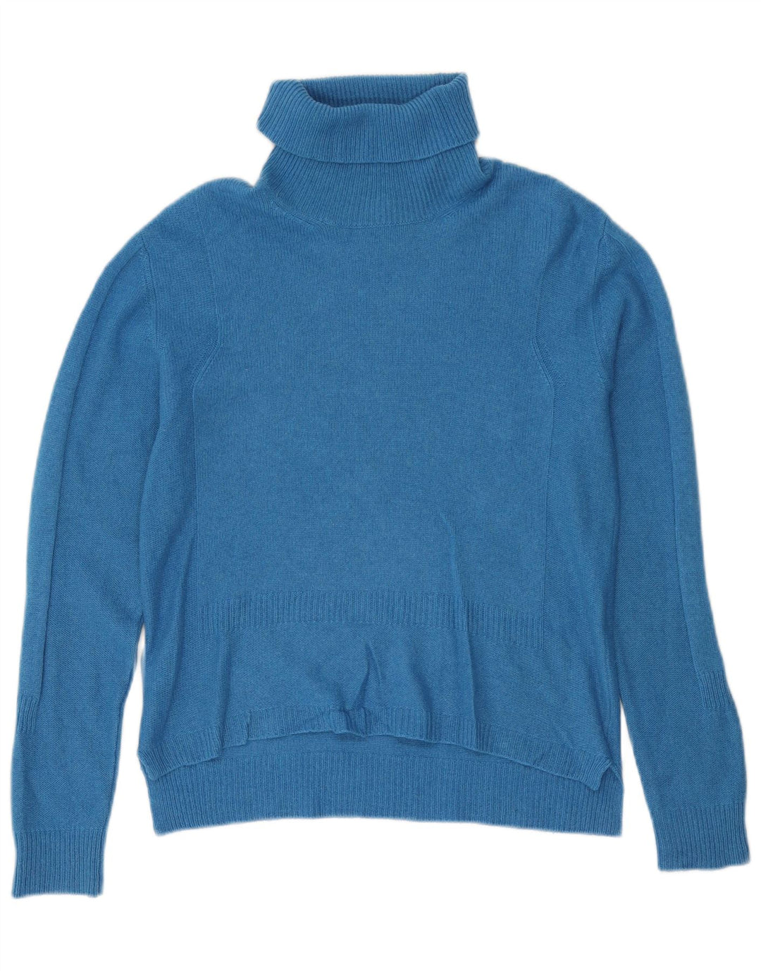 Max & Co. Γυναικείο πουλόβερ με ρολό λαιμόκοψη UK 12 Medium Blue Cashmere