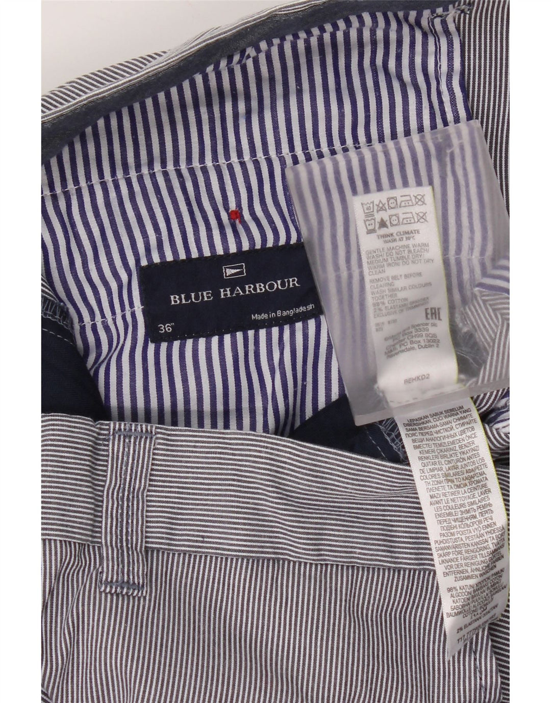 Marks & Spencer Ανδρικό Σορτς Chino Μπλε Harbor W36 Large Navy Blue