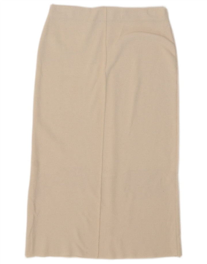 Zara Γυναικεία Midi Φούστα Medium W28 Off White