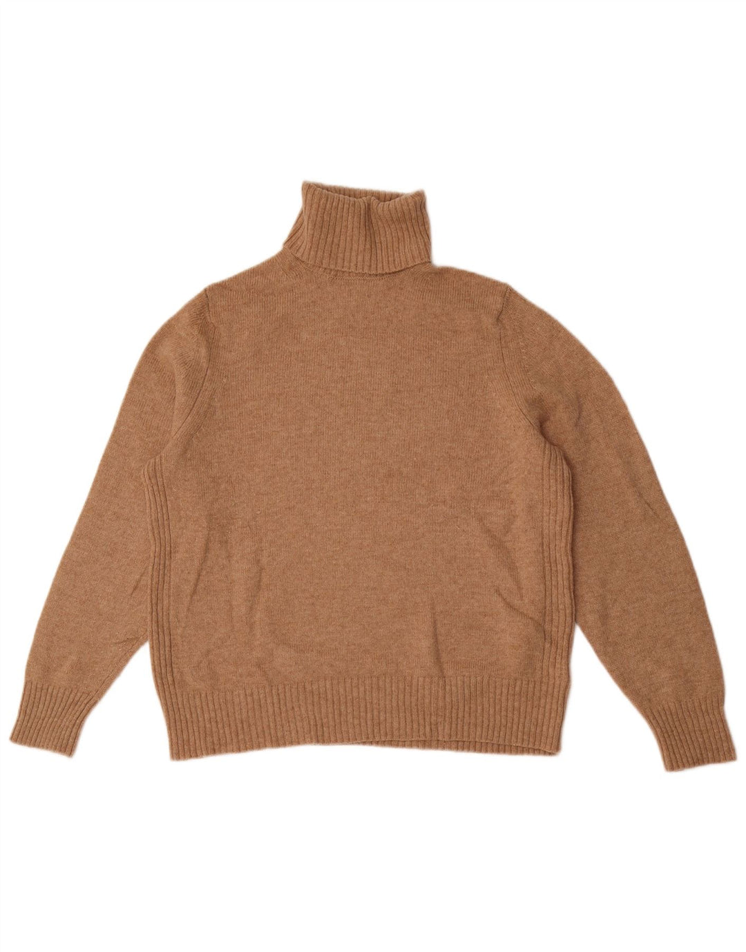 Marks & Spencer Γυναικείο πουλόβερ με ρολό λαιμόκοψη UK 18 XL μπεζ μαλλί