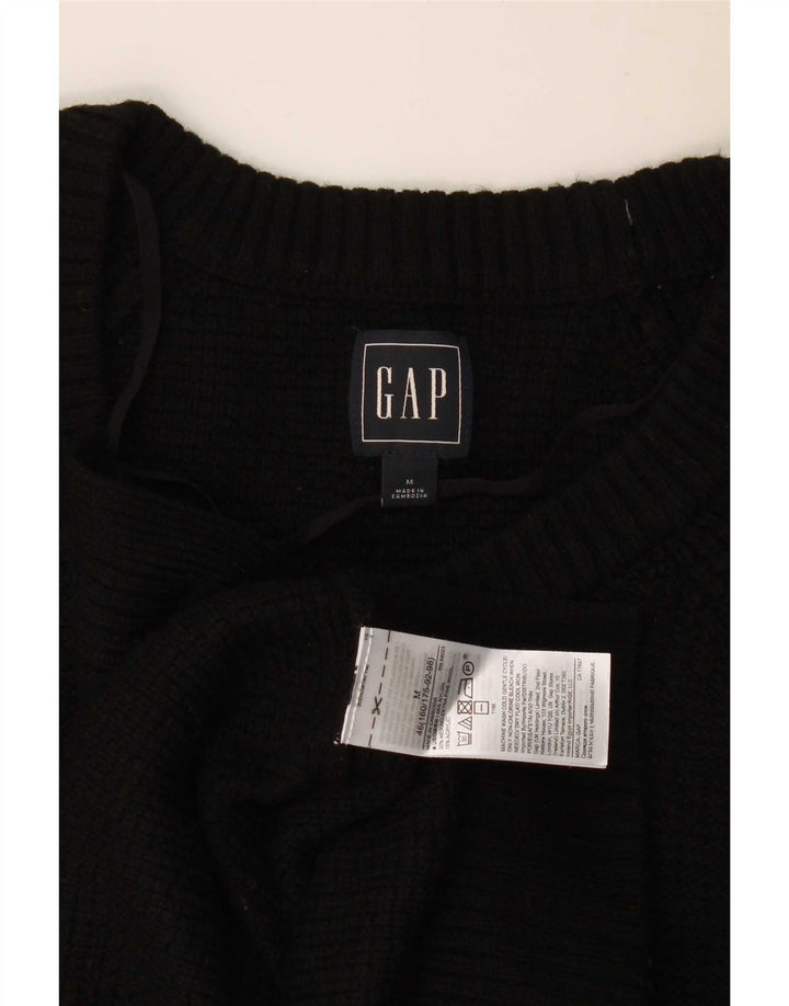 Γυναικείο πουλόβερ Gap Crew Neck Jumper UK 12 Medium Black Nylon