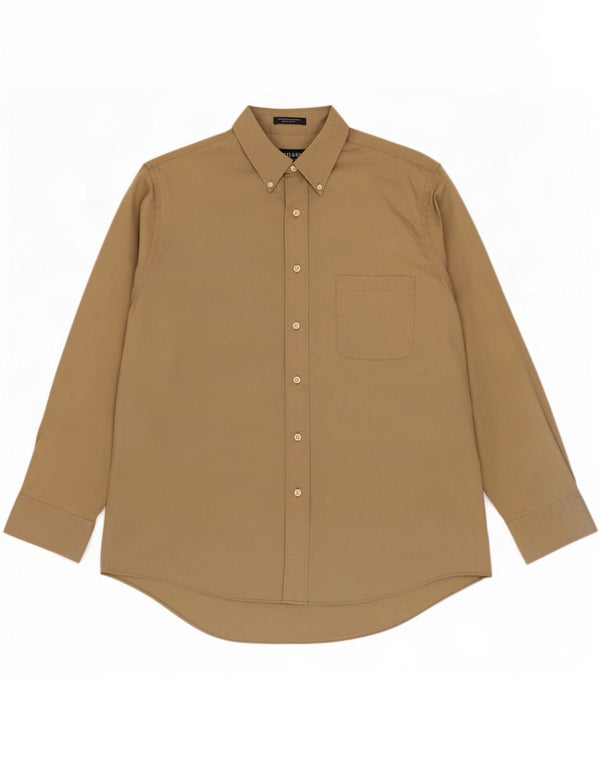 Ανδρικό πουκάμισο Chaps Size 17 1/2 XL Χακί Βαμβακερό