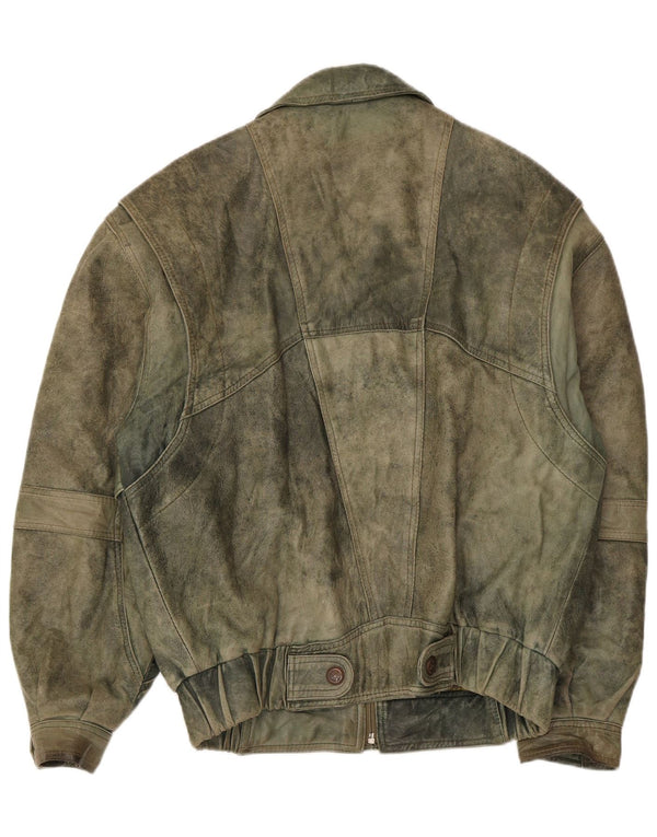 Ανδρικό Δερμάτινο Μπουφάν Douglas UK 38 Medium Khaki Leather