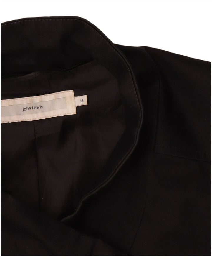 John Lewis Γυναικείο Utility Jacket UK 16 μεγάλο μαύρο βαμβακερό