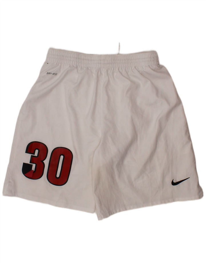 Γραφικό αθλητικό σορτς NIKE Boys Dri Fit 12-13 ετών μεγάλο λευκό πολυεστέρα