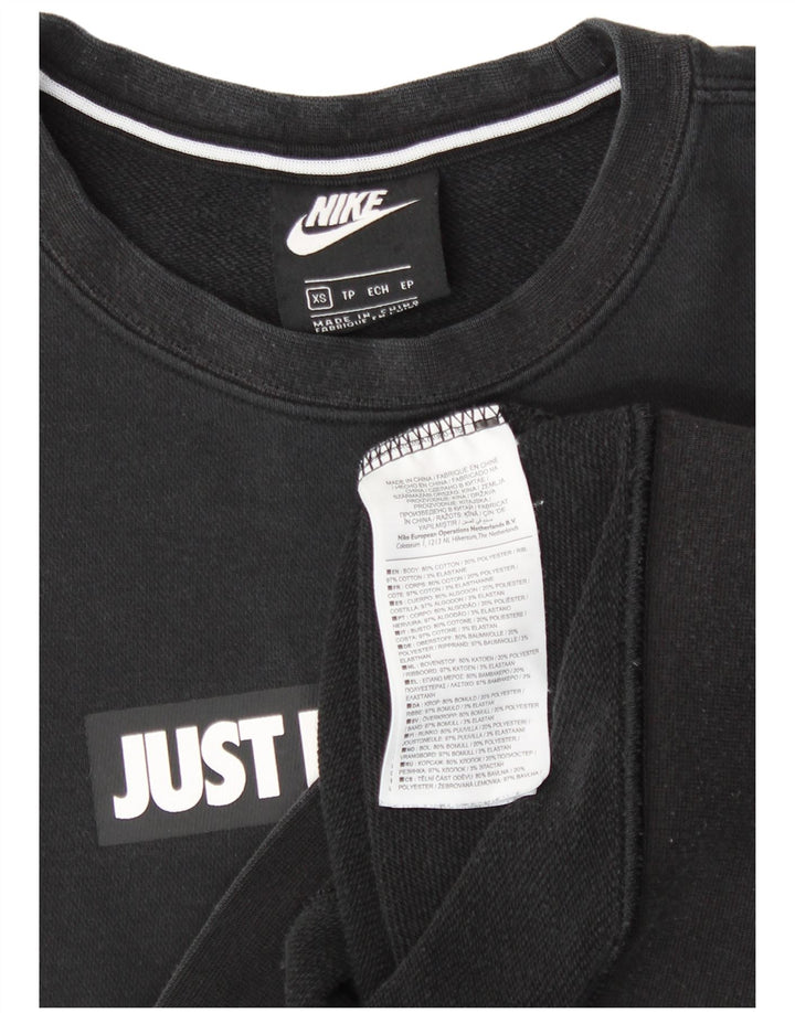 Ανδρικό γραφικό φούτερ NIKE Jumper XS Μαύρο βαμβακερό