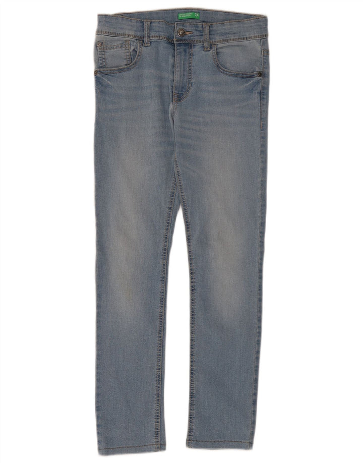 Benetton Boys Slim Jeans 11-12 Years W28 L27 Blue