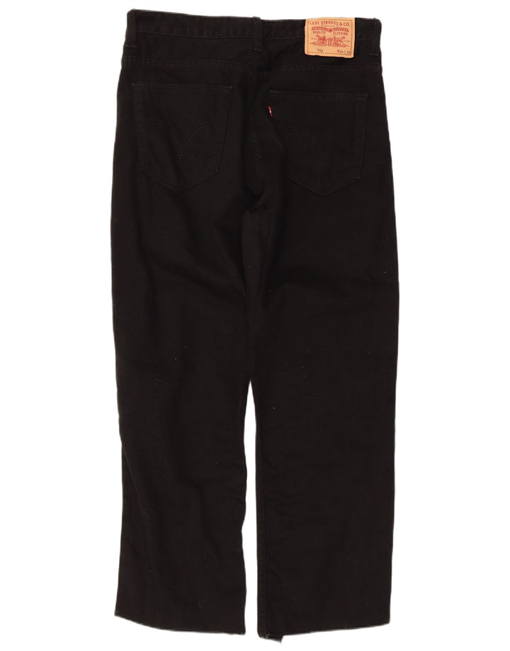 Levi's Mens 752 Straight Jeans W34 L26 Μαύρο βαμβακερό