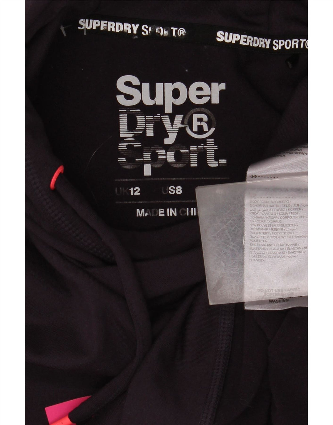 Superdry Γυναικείο Γραφικό Φούτερ UK 12 Medium Purple Polyester