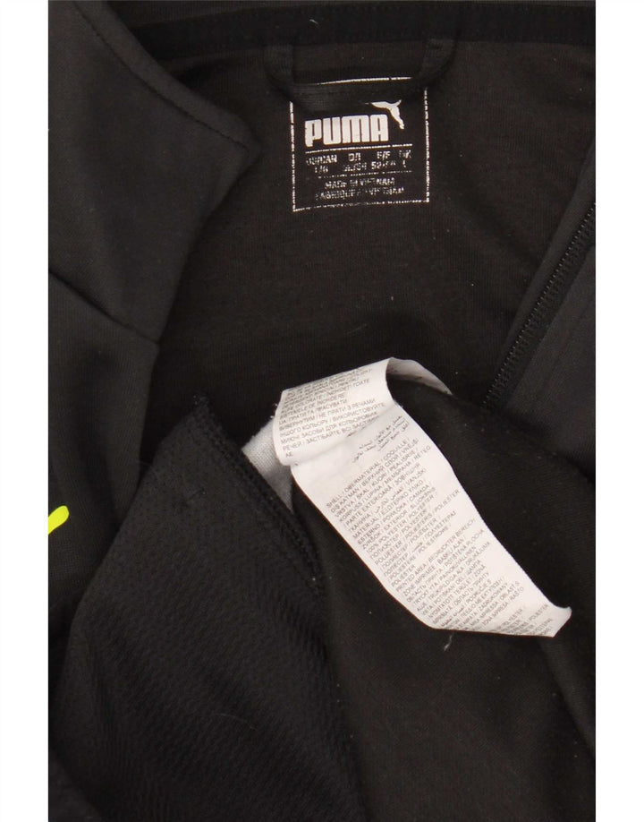 Ανδρική φόρμα Puma Μπουφάν με μεγάλο μαύρο χρώμα, πολυεστερικό σπορ