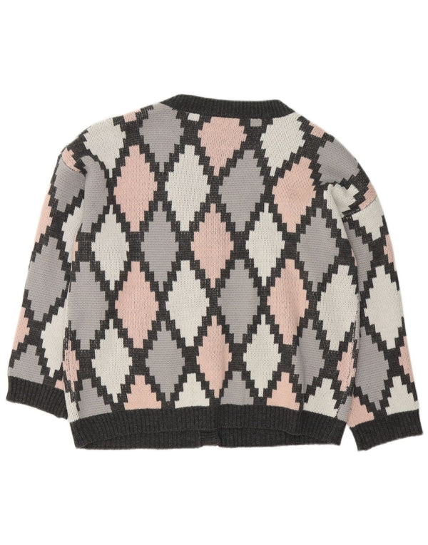 Γυναικεία ζακέτα Shein UK 18 XL Γκρι Argyle/Ακρυλικό Διαμάντι