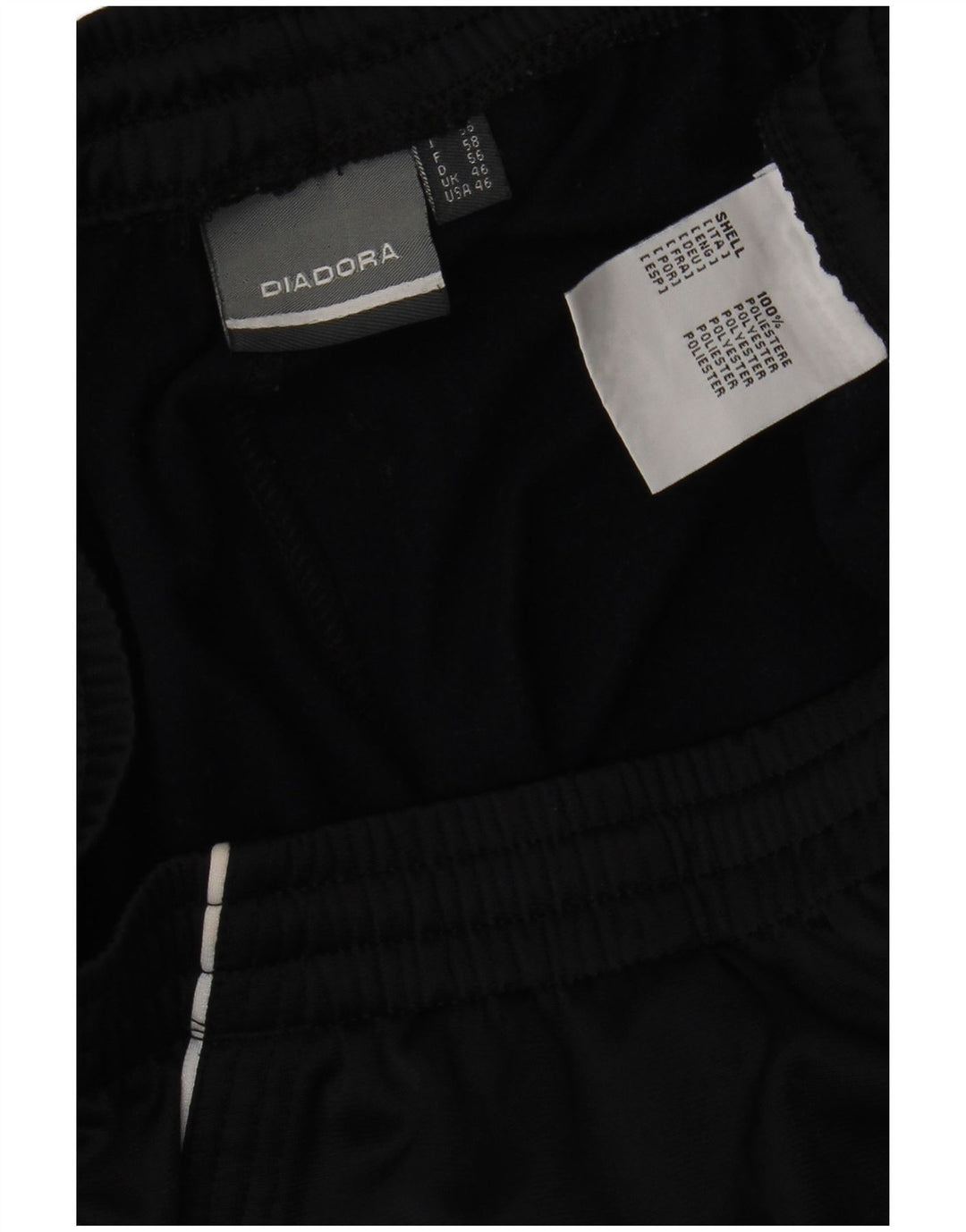 Ανδρική αθλητική φόρμα DIADORA Παντελόνι UK 46 XL Μαύρο Πολυεστέρας