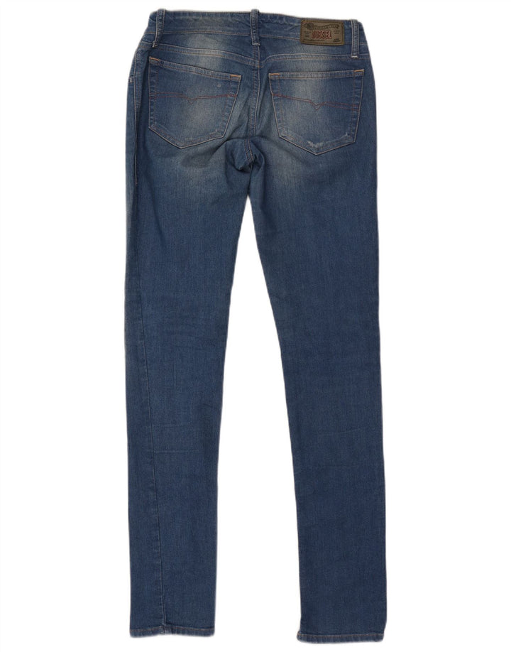 DIESEL Γυναικείο Grupee Super Skinny Jeans W26 L33 Μπλε βαμβακερό